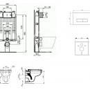 Set pedstnov instalace, klozetu a sedtka  Dolomite Quarzo, tlatka Oleas M2, SoftClose, bl