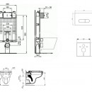 Set pedstnov instalace, klozetu a sedtka  Dolomite Quarzo, tlatka Oleas M1, SoftClose, chrom mat