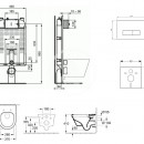 Set pedstnov instalace, klozetu a sedtka Architectura, tlatka Oleas M2, DirectFlush, SoftClose, CeramicPlus, bl