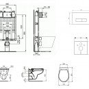 Set pedstnov instalace, klozetu a sedtka  Eurovit, tlatka Oleas M2, Rimless, SoftClose, chrom