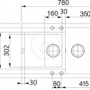 Fragranitov dez MRG 651-78, 780x500 mm, ed kmen