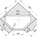 Fragranitov dez MRG 651-78, 780x500 mm, ed kmen