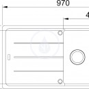 Granitov dez BFG 611, 970x500 mm, bl-led