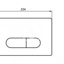 Ovldac tlatko splachovn Oleas M1, SmartFlush, chrom