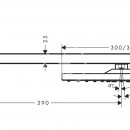 Horn sprcha E 300 s ramenem, matn ern