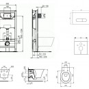 Set pedstnov instalace, klozetu a sedtka  Connect Air, tlatka Oleas M1, Aquablade, SoftClose, bl