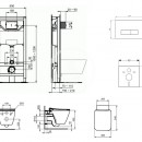 Set pedstnov instalace, klozetu a sedtka  Strada II, tlatka Oleas M2, Aquablade, SoftClose, chrom mat