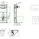 Set pedstnov instalace, klozetu a sedtka  Dolomite Quarzo, tlatka Oleas M2, SoftClose, bl