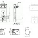 Set pedstnov instalace, klozetu a sedtka  Eurovit, tlatka Oleas M2, Rimless, SoftClose, bl