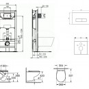 Set pedstnov instalace, klozetu a sedtka  Bau Ceramic, tlatka Oleas M2, Rimless, SoftClose, chrom mat