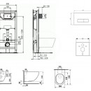 Set pedstnov instalace, klozetu a sedtka Mio, tlatka Oleas M2, Rimless, Slowclose, Antibak, chrom