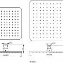 Hlavov sprcha Idealrain Cube 200 x 200 mm, chrom