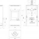 Krbov kamna AQUAFLAM  17 s vmnkem - hnd - sametov, automatick regulace