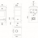 Krbov kamna AQUAFLAM VARIO  BARMA 11/5kW dlaba Blen Dub, elektronick regulace