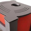Krbov kamna AQUAFLAM VARIO  KALMAR 11/5kW erven, elektronick regulace