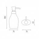 Nimco - Ava - Dávkovač tekutého mýdla, pumpička plast - AV 15031-90