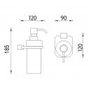 Nimco - KIBO - Dávkovač tekutého mýdla, pumpička plast - Ki X3-31W-26