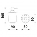 Nimco - LADA - Dávkovač tekutého mýdla, pumpička plast - 1031LA-26
