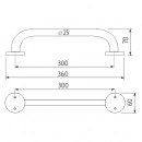 Nimco - Madla - Madlo 300x25 mm - BM 7035-18