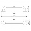 Nimco - Madla - Madlo 400x25 mm - BM 7235-18