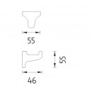 Nimco - Monolit - Háček jednoduchý - MO 4054-26