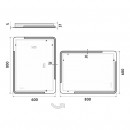 Nimco - OBDELNKOV - OBL ROHY - LED zrcadlo 600x800 - ZP 15002