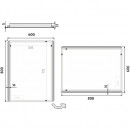 Nimco - OBDELNKOV - OBL ROHY - LED zrcadlo 600x800 - ZP 17002