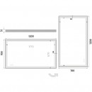 Nimco - OBDELNKOV - OSTR ROHY - LED zrcadlo 1200x700 - ZP 13006