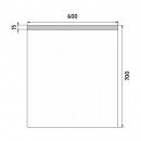 Nimco - OBDELNKOV - OSTR ROHY - LED zrcadlo 600x700 - ZP 8002