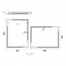 Nimco - OBDELNKOV - OSTR ROHY - LED zrcadlo 600x800 - ZP 14002