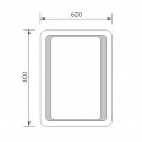 Nimco - OBDELNKOV - OSTR ROHY - LED zrcadlo 800x600 - ZP 5001