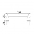 Nimco - UNIX nerez - Drk na runky, 36 cm - UNM 13035-10