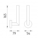 Nimco - UNIX nerez - Drk na toaletn papr rezervn - UNM 13055R-10