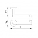 Nimco - UNIX nerez - Drk na toaletn papr - UNM 13055M-10