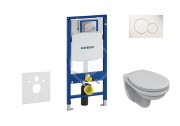 Geberit Duofix Sada pro zvsn WC + klozet a sedtko softclose Ideal Standard Quarzo - sada s tlatkem Sigma01, bl 111.300.00.5 ND1