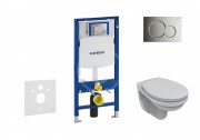 Geberit Duofix Sada pro zvsn WC + klozet a sedtko softclose Ideal Standard Quarzo - sada s tlatkem Sigma01, chrom 111.300.00.5 ND2