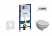 Geberit Duofix Sada pro zvsn WC + klozet a sedtko softclose Ideal Standard Quarzo - sada s tlatkem Sigma50, vpl bl 111.300.00.5 ND8