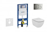 Geberit Duofix Sada pro zvsn WC + klozet a sedtko Ideal Standard Tesi - sada s tlatkem Sigma01, chrom 111.300.00.5 NF2