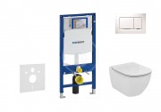 Geberit Duofix Sada pro zvsn WC + klozet a sedtko Ideal Standard Tesi - sada s tlatkem Sigma30, bl/leskl chrom/bl 111.300.00.5 NF5