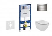 Geberit Duofix Sada pro zvsn WC + klozet a sedtko Ideal Standard Tesi - sada s tlatkem Sigma30, leskl/matn/leskl chrom 111.300.00.5 NF6