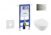 Geberit Duofix Sada pro zvsn WC + klozet a sedtko softclose Villeroy & Boch - sada s tlatkem Sigma01, chrom 111.355.00.5 NB2