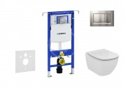 Geberit Duofix Sada pro zvsn WC + klozet a sedtko softclose Ideal Standard Tesi - sada s tlatkem Sigma30, matn/leskl/matn chrom 111.355.00.5 NE7