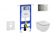 Geberit Duofix Sada pro zvsn WC + klozet a sedtko Ideal Standard Tesi - sada s tlatkem Sigma01, chrom 111.355.00.5 NF2