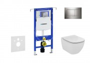 Geberit Duofix Sada pro zvsn WC + klozet a sedtko Ideal Standard Tesi - sada s tlatkem Sigma30, leskl/matn/leskl chrom 111.355.00.5 NF6