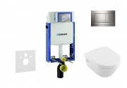 Geberit Kombifix Sada pro zvsn WC + klozet a sedtko softclose Villeroy & Boch - sada s tlatkem Sigma30, leskl/matn/leskl chrom 110.302.00.5 NB6