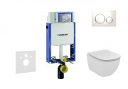 Geberit Kombifix Sada pro zvsn WC + klozet a sedtko softclose Ideal Standard Tesi - sada s tlatkem Sigma20, bl/leskl chrom/bl 110.302.00.5 NE4