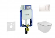 Geberit Kombifix Sada pro zvsn WC + klozet a sedtko Ideal Standard Tesi - sada s tlatkem Sigma30, bl/leskl chrom/bl 110.302.00.5 NF5