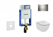 Geberit Kombifix Sada pro zvsn WC + klozet a sedtko Ideal Standard Tesi - sada s tlatkem Sigma30, leskl/matn/leskl chrom 110.302.00.5 NF6