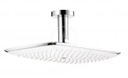 Hansgrohe PuraVida Horn sprcha 400 Air 1jet s pvodem od stropu 100 mm, bl/chrom 27390400