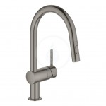 Grohe Minta Dezov baterie s vsuvnou sprkou, kartovan Hard Graphite 32321AL2